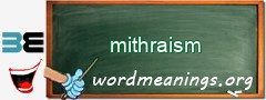 WordMeaning blackboard for mithraism